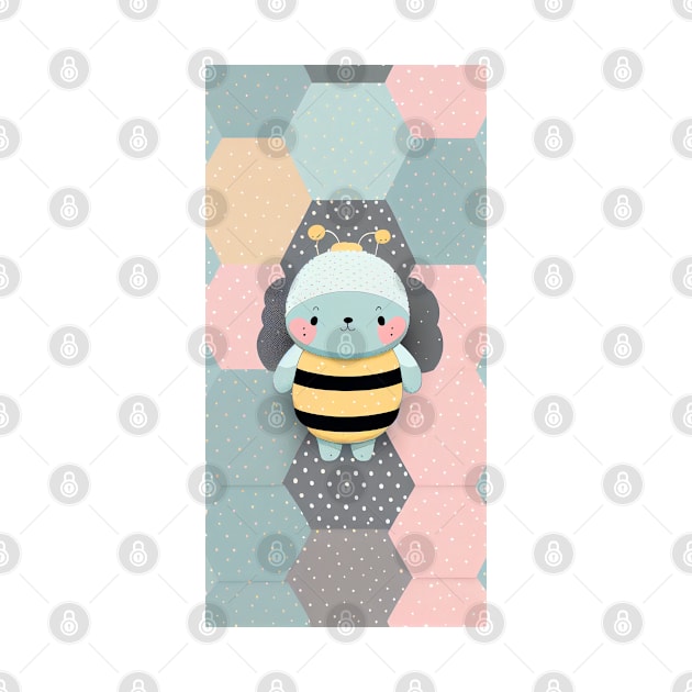 Cute and Quirky Pastel Bumblebee by mcmtshirts