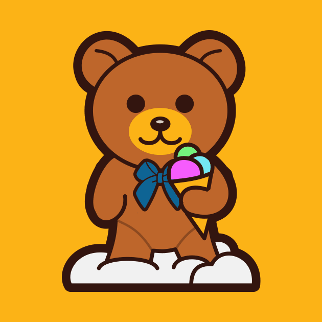 Bear Ice Cream by Johnitees