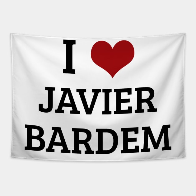 I Heart Javier Barden Tapestry by planetary
