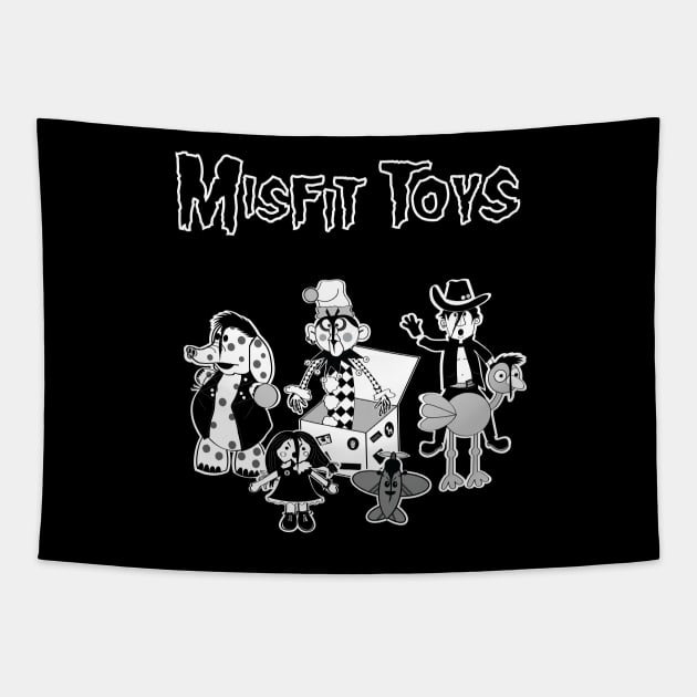 Misfit Toys Tapestry by bryankremkau