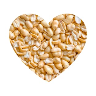 Salted Peanuts Snack Food Heart Photograph T-Shirt