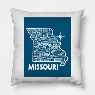 Missouri Map Pillow