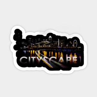 Cityscape design Magnet