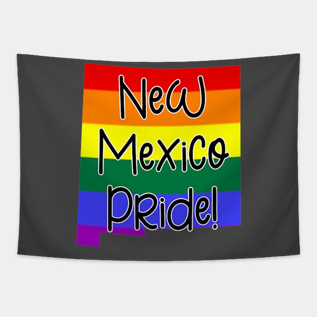 New Mexico Gay Pride Tapestry by tropicalteesshop