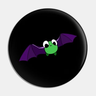 Cute Halloween bat frog Pin