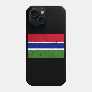 Gambia / Faded Vintage Style Flag Design Phone Case