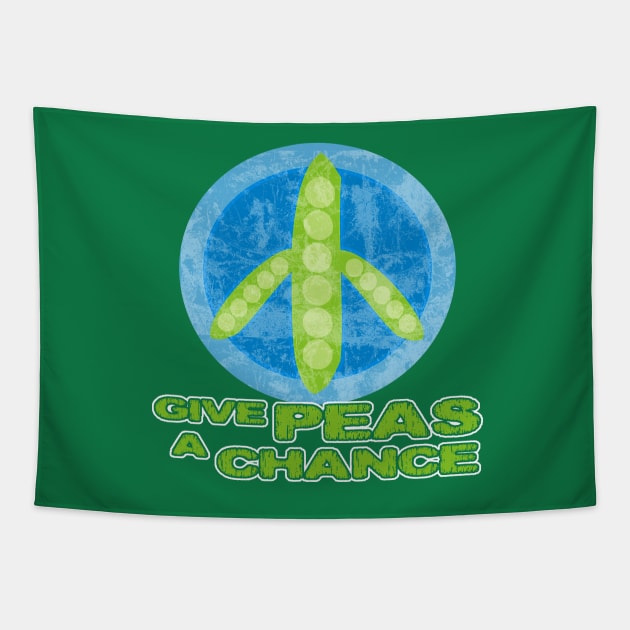 Give Peas a Chance Tapestry by evisionarts