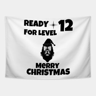 Quarantined Christmas Level 12 Black Tapestry