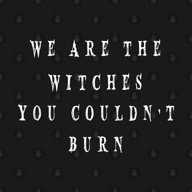 WE ARE THE WITCHES YOU COULDN'T BURN by WiredMind