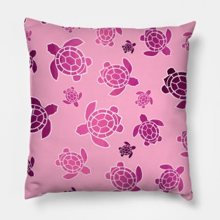 PINK Sea Turtle Love Pillow