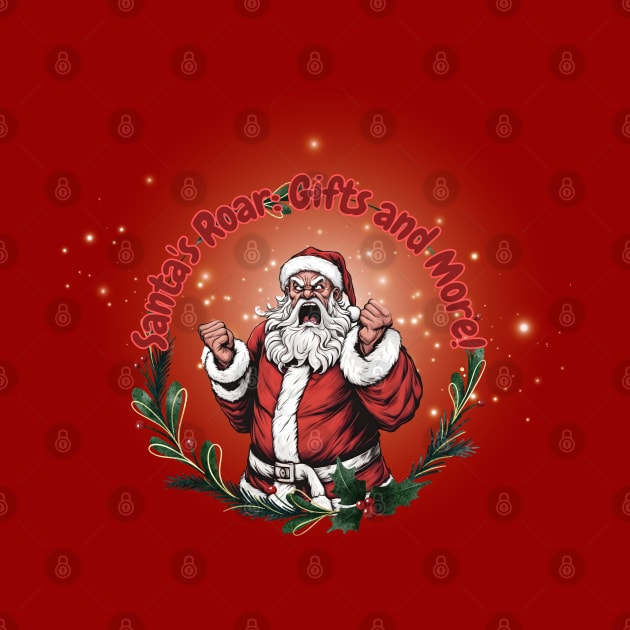 Crazy Santa Claus Roaring: Gifts and More! by Cristilena Lefter