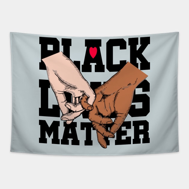 Black lives matter..black white unity Tapestry by DODG99