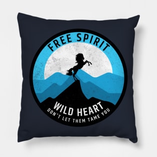 Free spirit - Wild heart Pillow