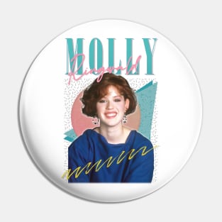 Molly Ringwald - 80s Retro Style Fan Art Design Pin