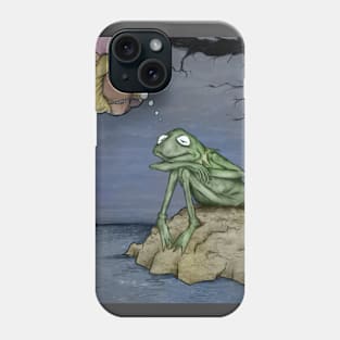 A sad frog Phone Case