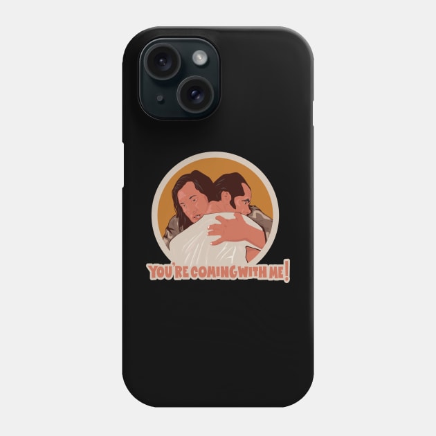 One Flew Over the Cuckoo's Nest Tribute Tee - Jack Nicholson & Chief Bromden Illustration Phone Case by Boogosh