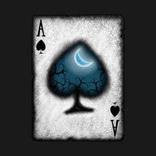 Ace of Spades with Moon T-Shirt