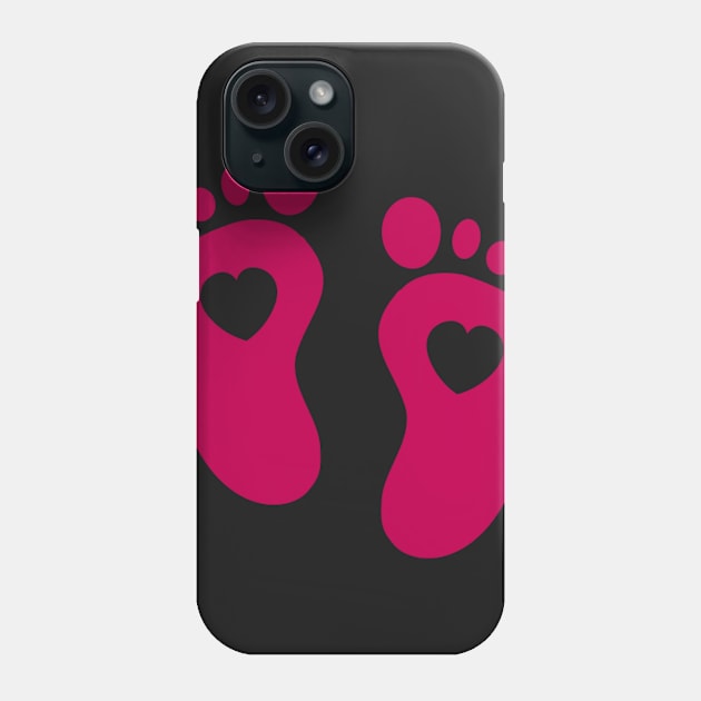 Pregnant Mother T-shirt Baby Foot Phone Case by songngammo6