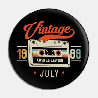 July 1989 - Limited Edition - Vintage Style Pin