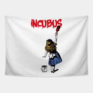 incubus red paint Tapestry