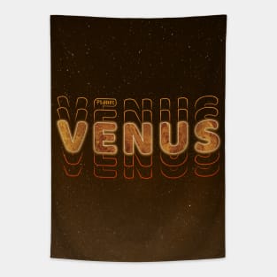 Typograph Planet Venus: Earth’s twin V02 Tapestry