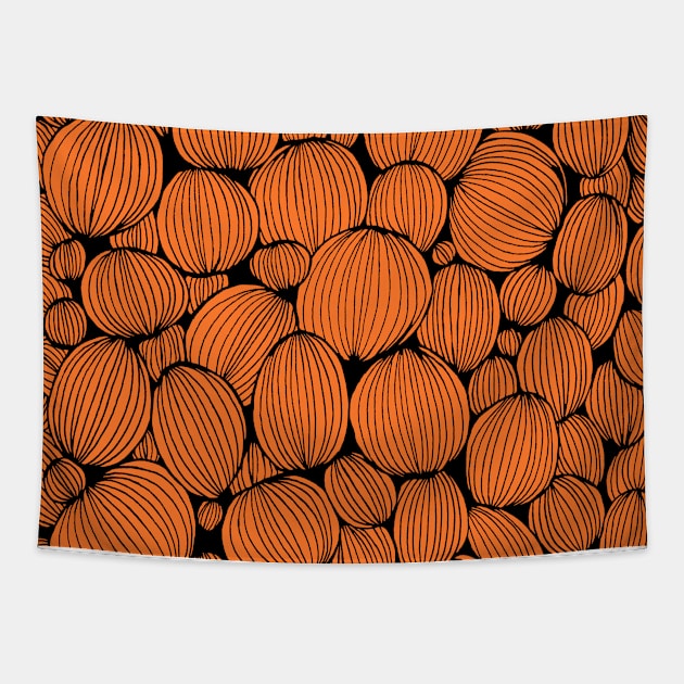 Pumpkin City Tapestry by marilynllowe