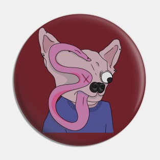 Scary Chihuahua Pin