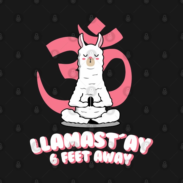 llamastay 6 feet away by Digifestas