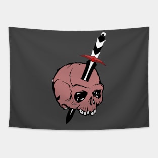 skull tie Tapestry