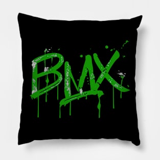 Distressed BMX Grunge for Men Women Kids and Bike Riders Pillow