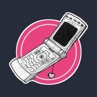 Flip Phone Design T-Shirt