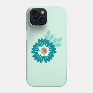 Red, White & Blue Floral Phone Case