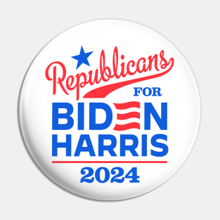 Republicans For Biden 2024 Pin