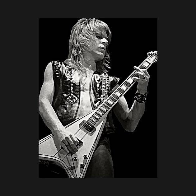 Randy Rhoads Art Poster Heavy Metal Hard Rock by ZiggyPrint