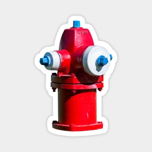 Red White and Blue Waterous Fire Hydrant Magnet