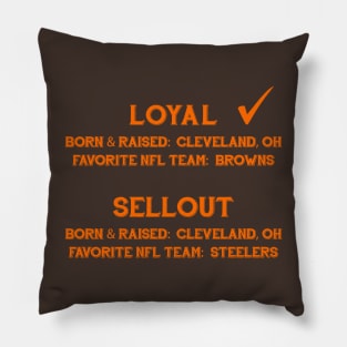 Cleveland Ohio Loyalty Pillow