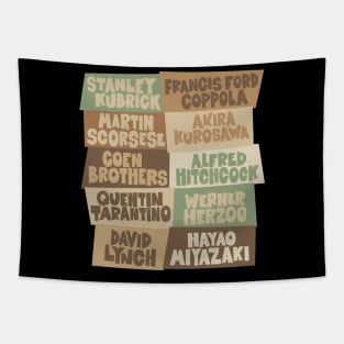 Greatest Movie Directors - Blockletter Typo Style Series Tapestry