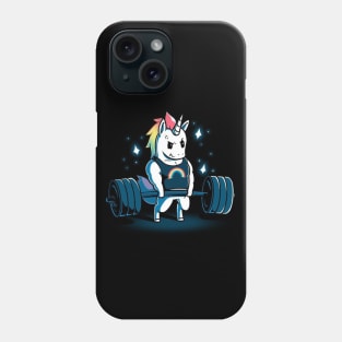 Cute Funny Cool Unicorn Gym Lover Body Building Fitness Workout Quote Animal Lover Artwork Phone Case