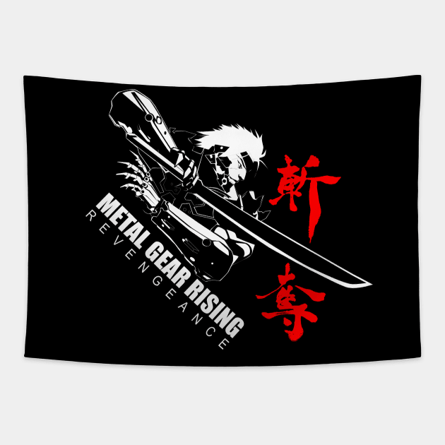 Metal Gear Rising: Revengeance Zandatsu (White & Red) Tapestry by CoolDojoBro