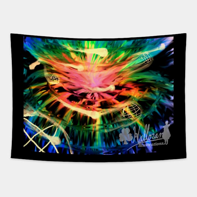 String Theory Tapestry by Halloran Illustrations