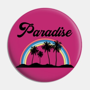 Island Rainbow Paradise Pin