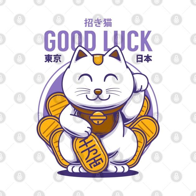 Lucky Maneki-Neko | Good Luck Cat by Creatura