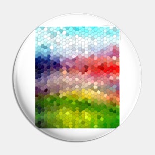 Spectrum rainbow mosaic tile Pin