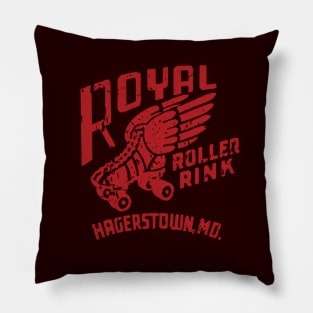 Vintage Royal Roller Rink Hagerstown Maryland Pillow