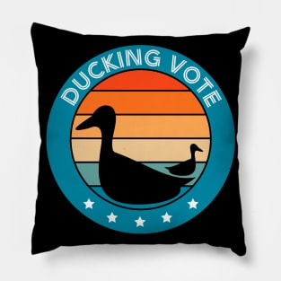 Ducking Vote Pillow