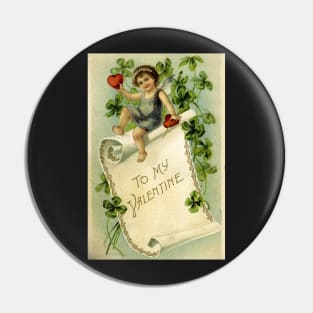 Victorian Valentine&#39;s Day Greeting Pin