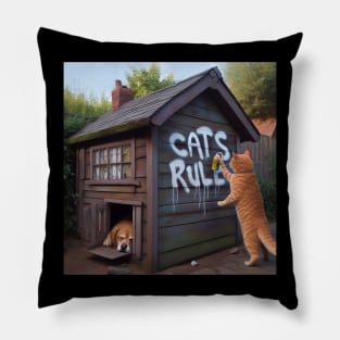 Cats Rule! Pillow