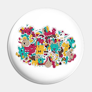 Monster party Pin