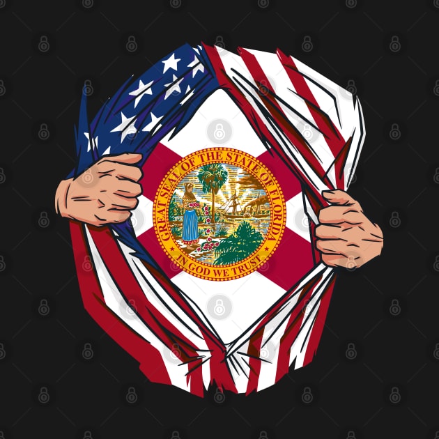 USA American Grown Florida Flag by tobzz