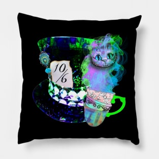 Mad Cheshire Tea Cup Pillow